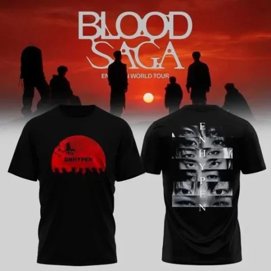 Discover Enhypen World Tour 2026 Edition Hoodie T-Shirt