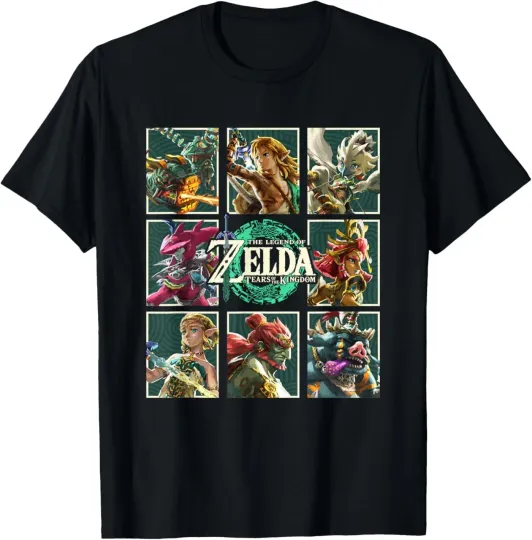 Discover The Legend of Zelda Tears of the Kingdom Character Box Up T-Shirt