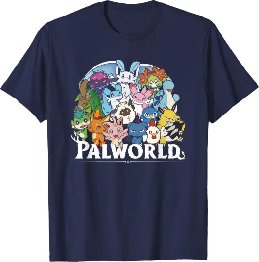 Discover Palworld Character Group T-Shirt Unisex Video Game Apparel