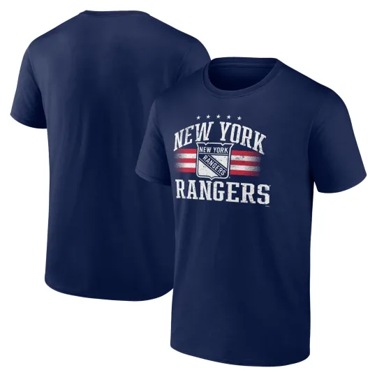 Men's Navy New York Rangers Americana T-Shirt