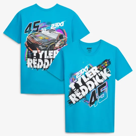 Discover Men's Racing Tyler Reddick #45 Double Sided T-Shirt