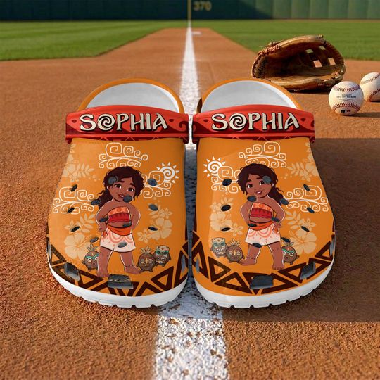 Discover Custom Name Moana Clogs, Personalized Disney Birthday Clogs, Disney Princess Clogs, Disneyland Trip 2026
