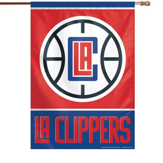 Discover WinCraft LA Clippers 28" x 40" Primary Logo House Flag