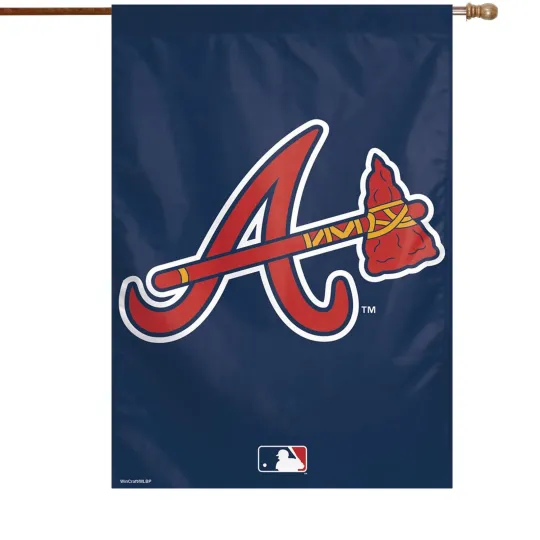 Discover WinCraft Atlanta Braves 28" x 40" Big Logo House Flag