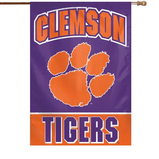 Discover WinCraft Clemson Tigers 28" x 40" Full Name House Flag