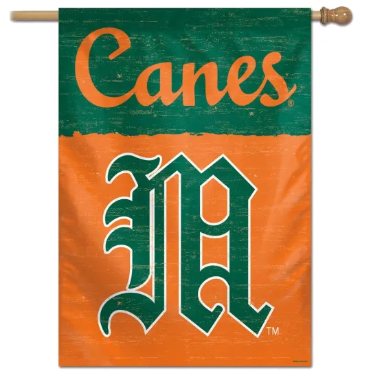 Discover WinCraft Miami Hurricanes 28" x 40" College Vault Single-Sided House Banner