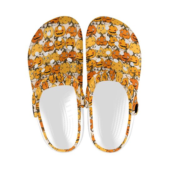 Discover Halloween Holiday Clogs Sandals, Gothic Creepy Print Indoor Outdoor Clogs, Trendy Aesthetic Footwear, Lightweight Comfy Clogs