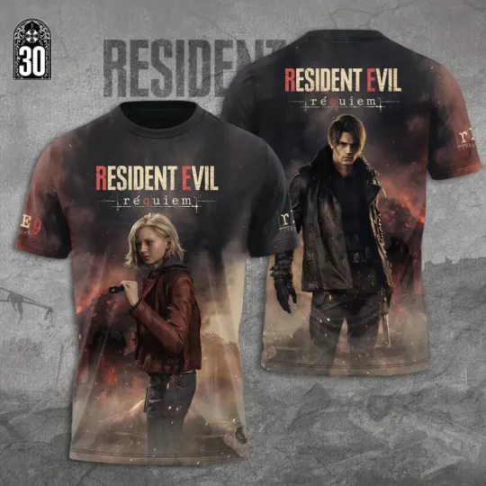 Discover Resident E vil Requiem 3D T-Shirt