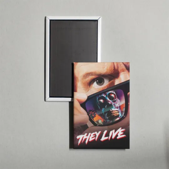 Discover They Live Mini Movie Poster Fridge Magnet