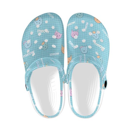 Discover Kitty Cat Printed Clogs, Cute Cat Lover Casual Shoes for Women and Men, Kitten Printed Everyday Sandals, Lightweight Comfy Shoes