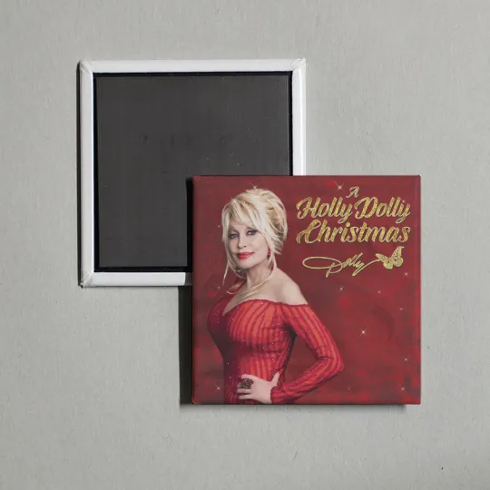 Discover Dolly Parton - A Holly Dolly Christmas (Ultimat Album Cover Locker Fridge Magnet