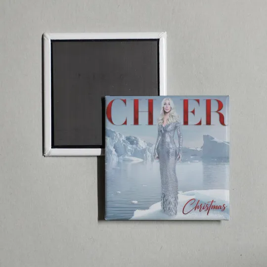 Discover Cher - Christmas A Album Cover Locker Fridge Magnet