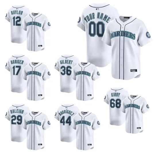 Discover Men's/Youth Marinerss White Home Limited Jersey S-3XL