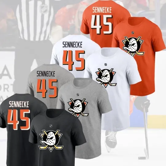 Discover Beckett #45 Sennecke Anaheim Team 2026 Name & Number Players Gift