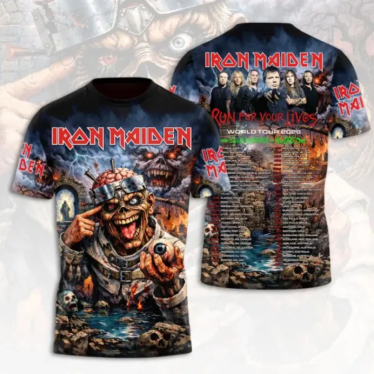 Discover Maiden 2026 World Tour 3D T-Shirt