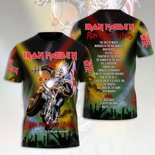 Discover Maiden 2026 World Tour 3D T-Shirt