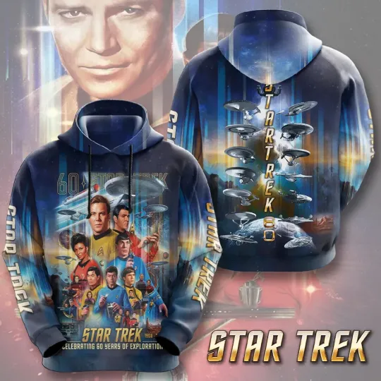 Discover startrek2020 60th Anniversary 2026 3D Apparel Hoodie
