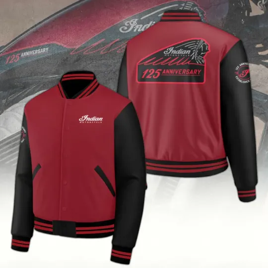 Discover Motorcycle 125th Anniversary Baseball Jacket