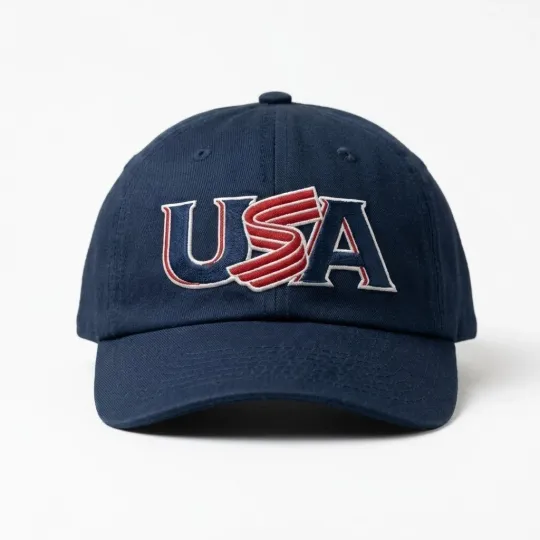 Discover Embroidered USA Team 2026 Baseball Classic Dad Hat, Gift Fan - One Size
