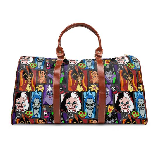 Discover Disney Villains Waterproof Duffle Bag for Travel and Weekend Trips