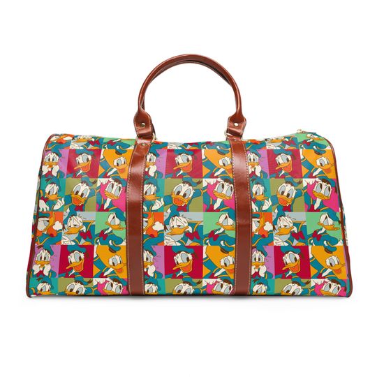 Donald Duck Waterproof Duffle Bag, Weekend Travel Bag, Disney Luggage, Overnight Bag, Holiday Travel Bag