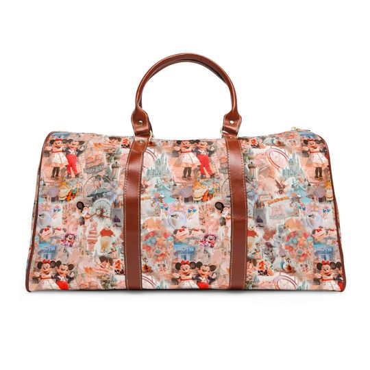 Disney Magic Kingdom Waterproof Duffle Bag, Overnight & Weekend Travel Bag