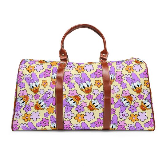 Daisy Duck Duffle Bag, Waterproof Travel Bag, Overnight Weekender, Disney Luggage, Holiday Travel Bag