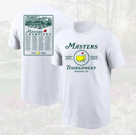Discover 2026 Masters Tournament Augusta National Golf Club T-Shirt All Size