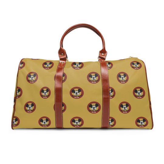 Discover Mickey Mouse Club Duffle Bag, Waterproof Travel Bag, Overnight & Weekend Bag, Disney Luggage