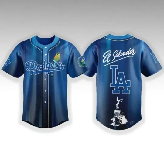 Discover Print Dodgers Salvadoran Heritage Day 2026 Jersey