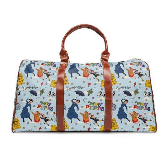 Mary Poppins Duffle Bag Waterproof Travel Bag Weekender Overnight Bag Disney Luggage Holiday Travel