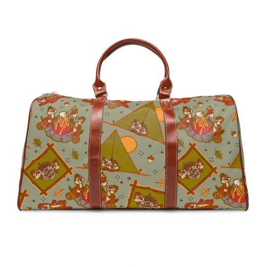 Chip and Dale Waterproof Duffle Bag for Travel and Weekend Trips