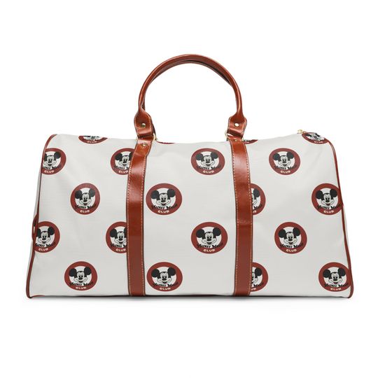 Discover Mickey Mouse Club Waterproof Travel Duffel Bag, Overnight Weekender Bag, Disney Luggage, Holiday Travel