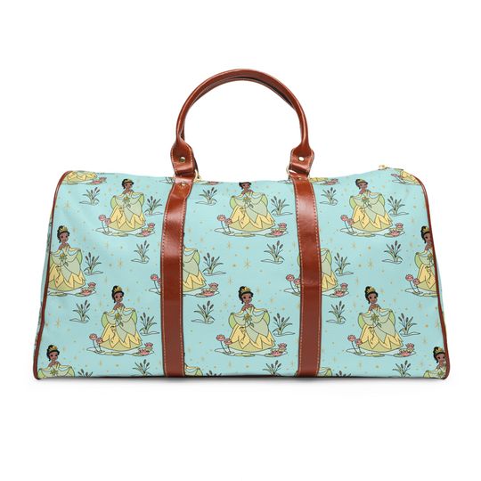 Discover Tiana Duffle Bag Waterproof Travel Bag Weekend Bag Holiday Luggage Disney Gifts