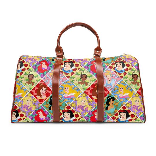 Discover Disney Princess Waterproof Duffle Bag for Travel and Weekend Trips