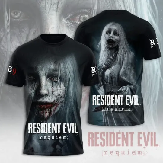 Resident Evil Requiem 3D Apparel Tshirt