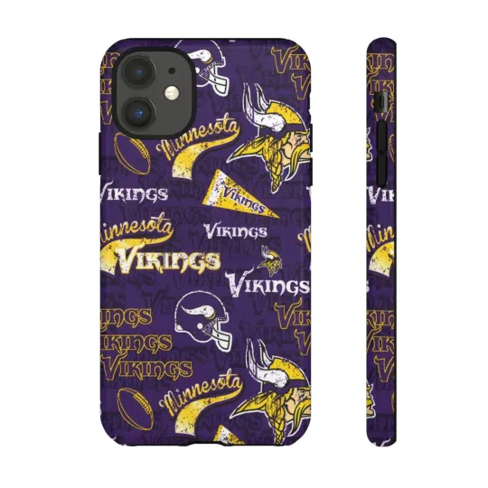 Discover Minnesota Vikings Apple iPhone, Samsung Galaxy, and Google Pixel Phone Cases