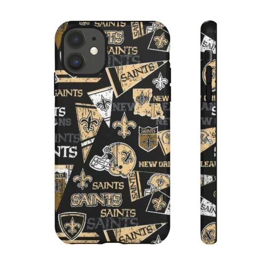 Discover New Orleans Saints Apple iPhone, Samsung Galaxy, and Google Pixel Phone Cases