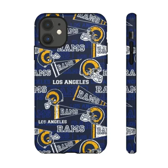 Discover Los Angeles Rams Apple iPhone, Samsung Galaxy, and Google Pixel Phone Cases