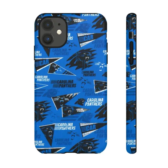 Discover Carolina Panthers iPhone, Samsung Galaxy, and Google Pixel Phone Cases