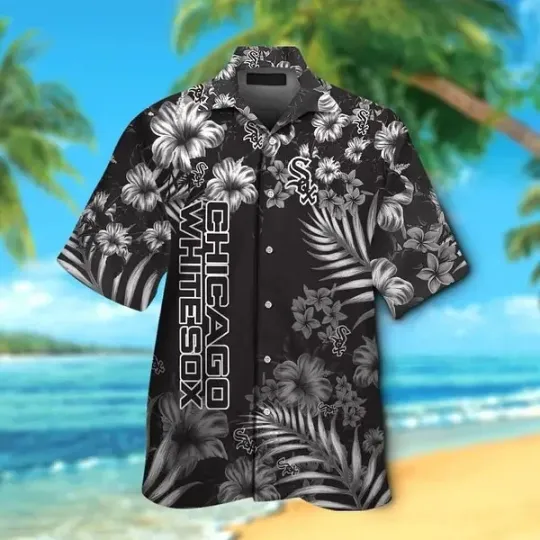 Discover Chicago White Baseball Team Soxs Hawaiian Button Down Shirt Unisex Adults S-5XL