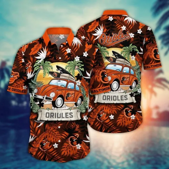 Discover Baltimore Baseball Team Orioless Hawaiian Button Down Shirt Unisex Adults S-5XL