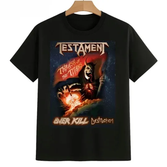 Discover Testament Thrash Of The Titans North America 2026 T-shirt Unisex S-3XL