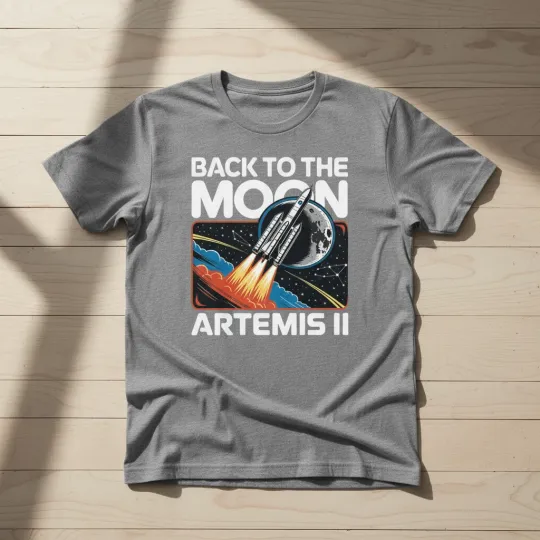 Discover Artemis Launch Back to The Moon 2026 T-Shirt  TA79