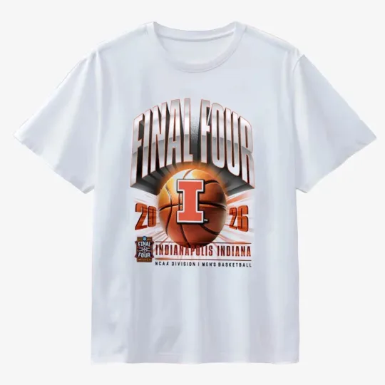 Illinois Fighting Illini 2026 NCAA Men's Basketball Final Four T-Shirt