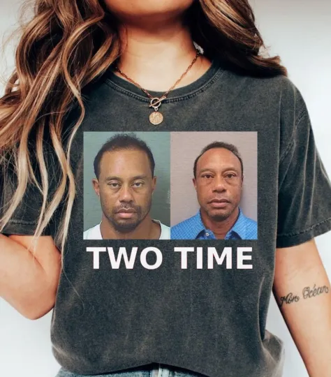 Discover Tiger Woods DUI Mugshot 2026 T-Shirt