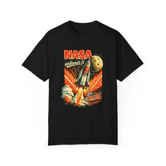 Discover Artemis II 2026 Moon Mission T-Shirt, NASA Journey Around the Moon Tee