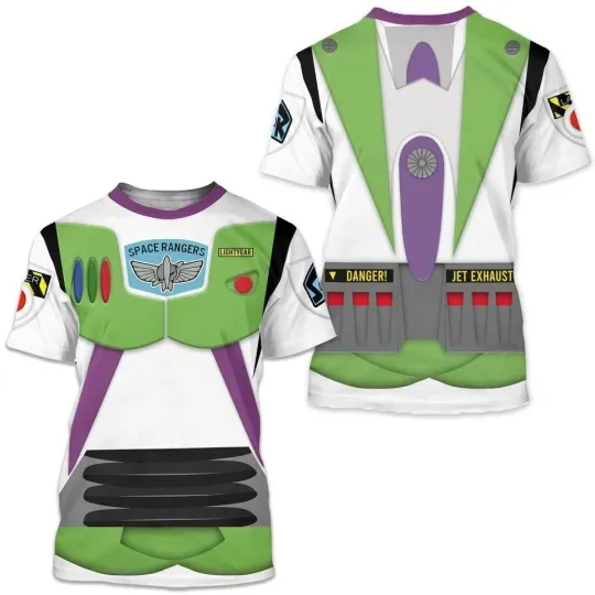 Discover Buzz Lightyear Toy Story 3D T-Shirt, Disney Cosplay Shirt
