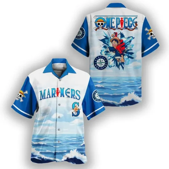 Discover Mariners One Piece Night 2025 Hawaiian Shirt