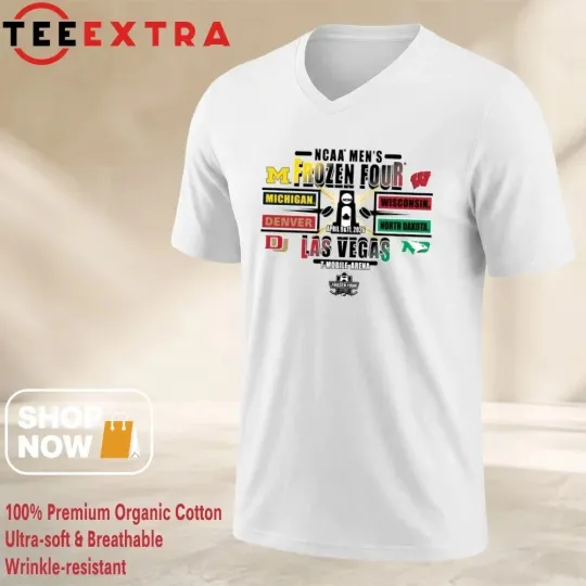 Discover 2026 NCAA Men’s Fro.zen Four Las Vegas April 9 & 11 T-Mobile Arena shirt
